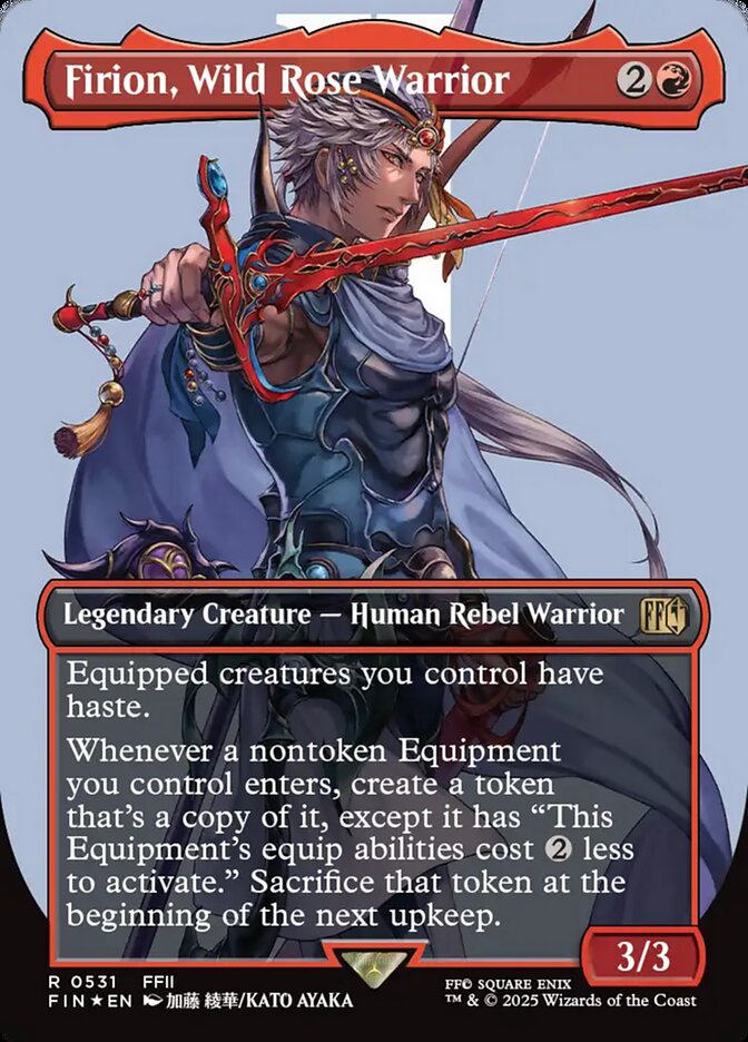 Firion, Wild Rose Warrior (Borderless) (Surge Foil) 
