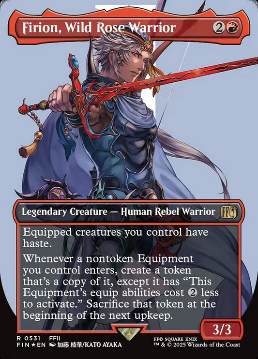 Firion, Wild Rose Warrior (Borderless) (Surge Foil) 