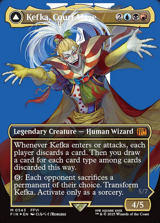 Kefka, Court Mage (0543) (Borderless) (Surge Foil) 