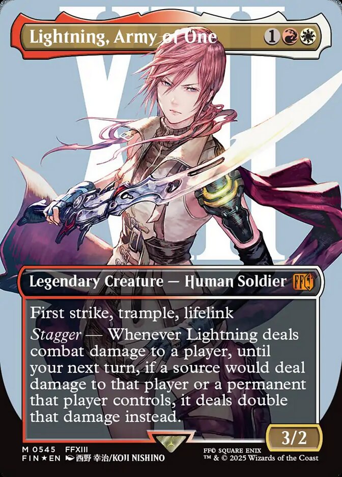Lightning, Army of One (0545) (Borderless) (Surge Foil) 