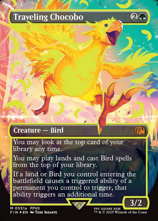 Traveling Chocobo (Borderless) (Neon Ink Yellow) 