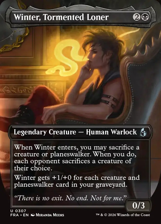Winter, Tormented Loner (Borderless)