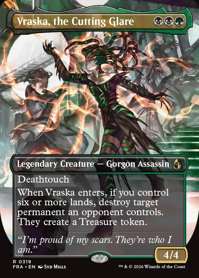 Vraska, the Cutting Glare (Borderless)