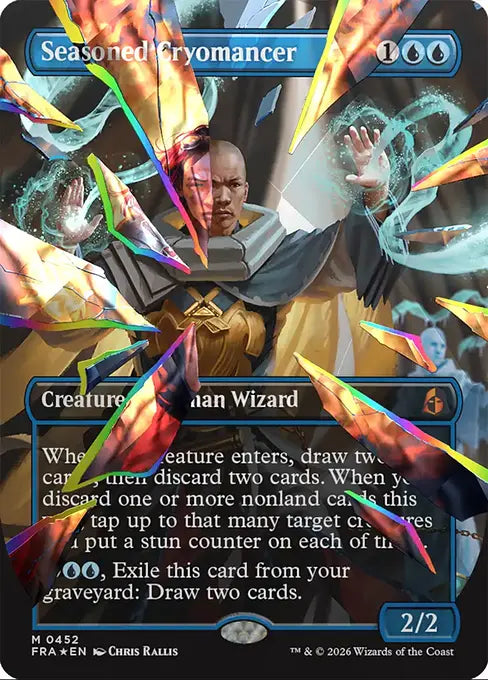 Seasoned Cryomancer (Borderless) (Facet Foil) (452)
