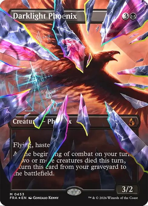 Darklight Phoenix (Borderless) (Facet Foil) (453)