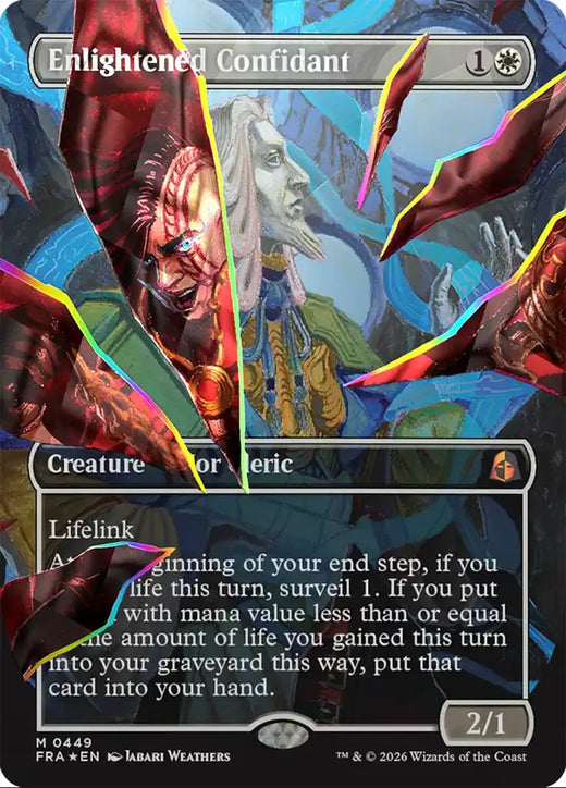 Enlightened Confidant (Borderless) (Facet Foil) (449)