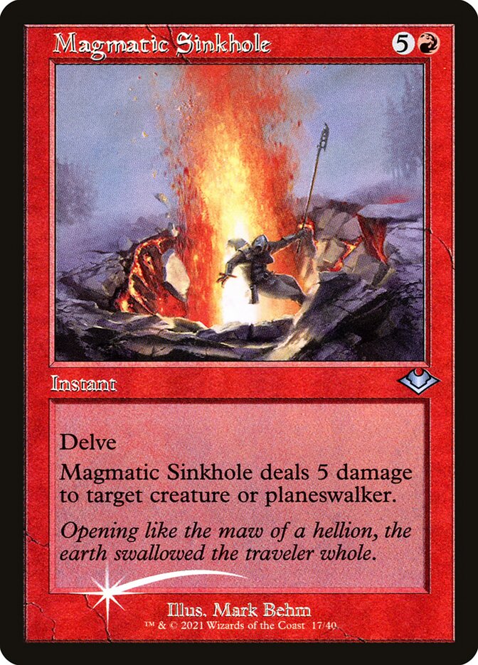 Magmatic Sinkhole (Retro Frame) (Foil Etched)