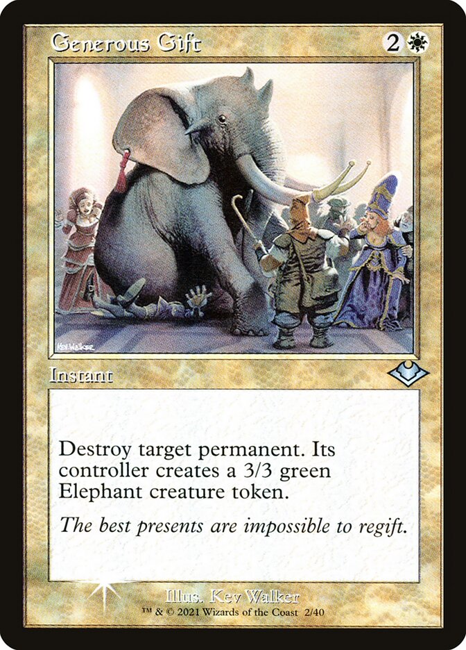 Generous Gift (Retro Frame) (Foil Etched)