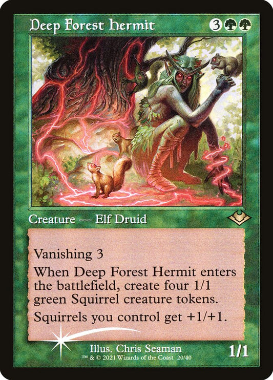 Deep Forest Hermit (Retro Frame) (Foil Etched)