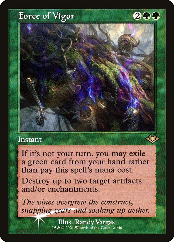 Force of Vigor (Retro Frame) (Foil Etched)