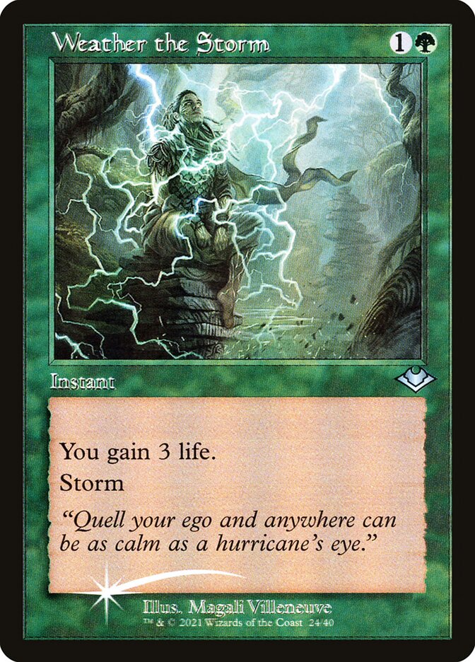 Weather the Storm (Retro Frame) (Foil Etched)