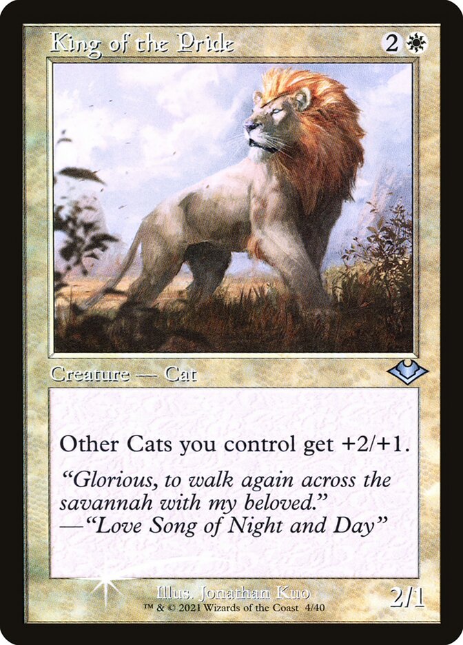 King of the Pride (Retro Frame) (Foil Etched)