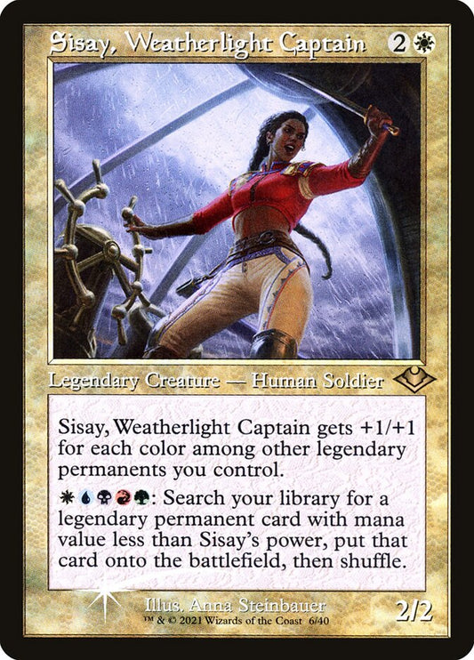 Sisay- Weatherlight Captain (Retro Frame)