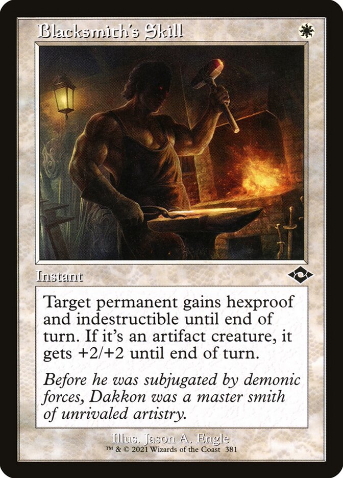 Blacksmith's Skill (Retro Frame) (Foil Etched)