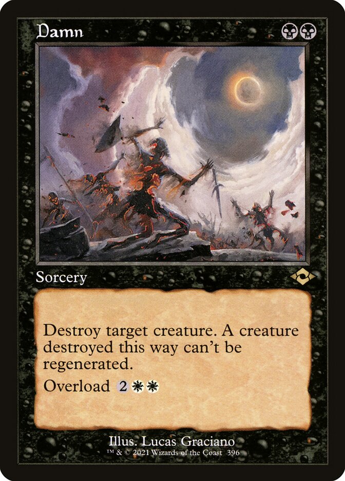 Damn (Retro Frame) (Foil Etched)