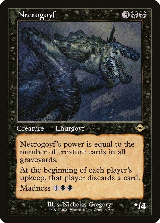 Necrogoyf (Retro Frame) (Foil Etched)