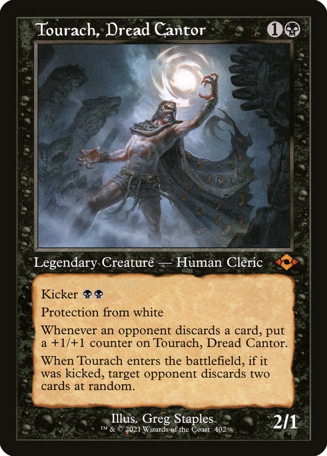 Tourach- Dread Cantor (Retro Frame) (Foil Etched)