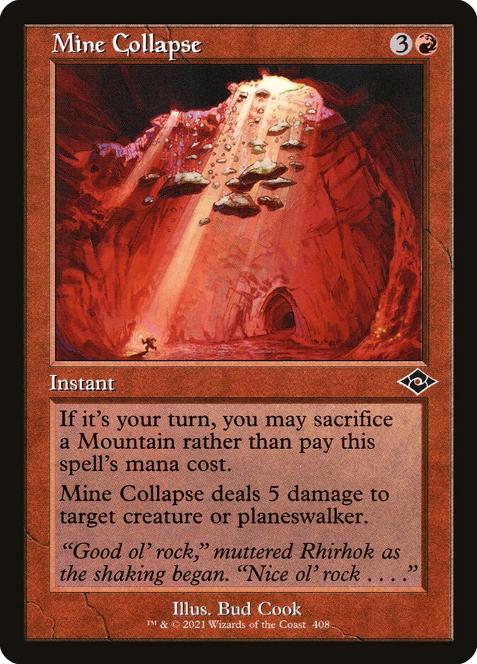 Mine Collapse (Retro Frame) (Foil Etched)
