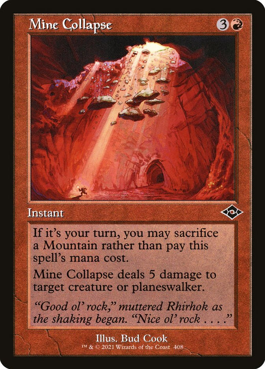 Mine Collapse (Retro Frame) (Foil Etched)