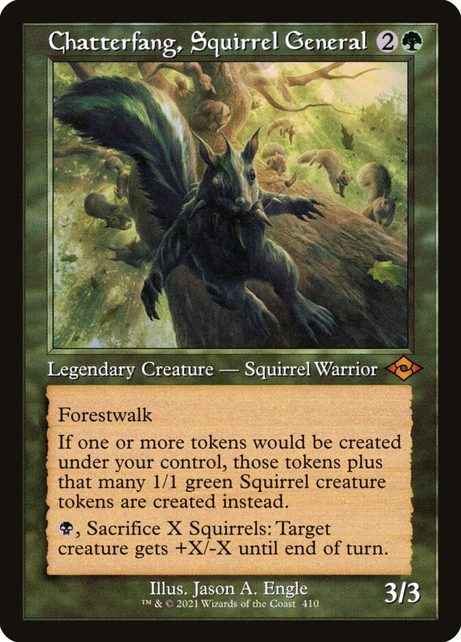 Chatterfang- Squirrel General (Retro Frame)