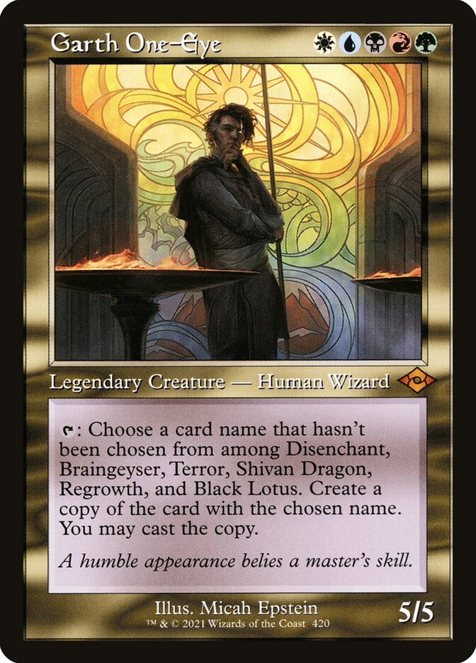 Garth One-Eye (Retro Frame) (Foil Etched)