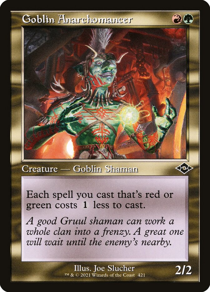 Goblin Anarchomancer (Retro Frame) (Foil Etched)