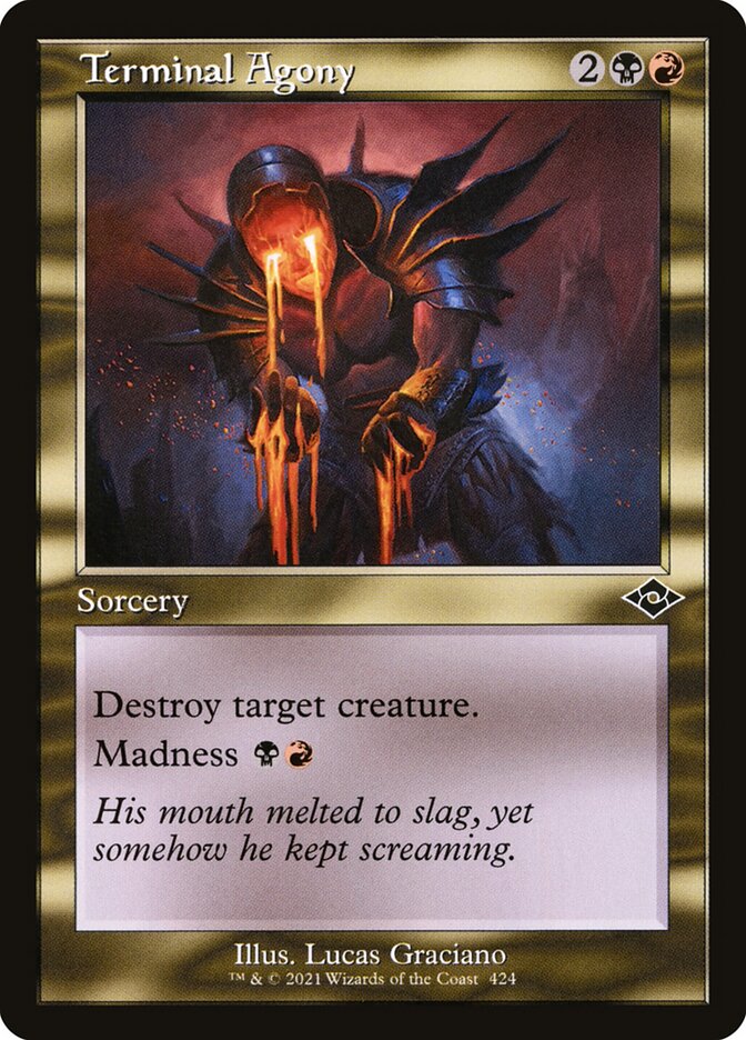Terminal Agony (Retro Frame) (Foil Etched)