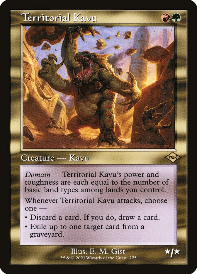 Territorial Kavu (Retro Frame) (Foil Etched)