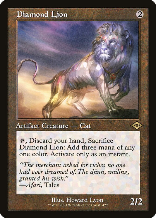 Diamond Lion (Retro Frame) (Foil Etched)