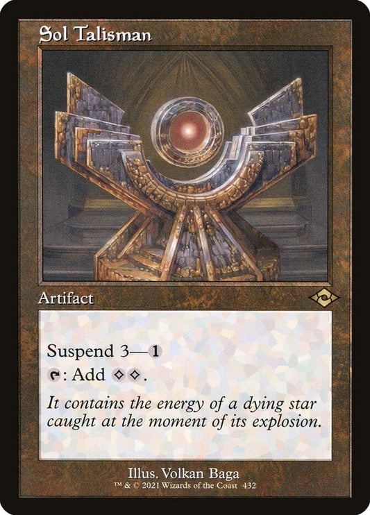 Sol Talisman (Retro Frame) (Foil Etched)