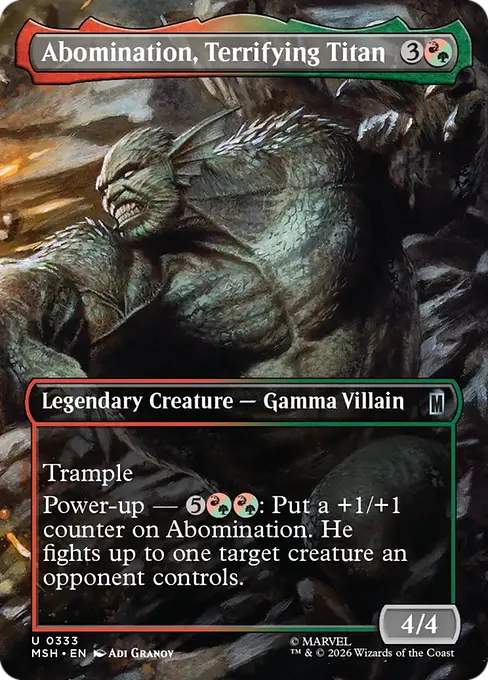 Abomination, Terrifying Titan (Borderless)