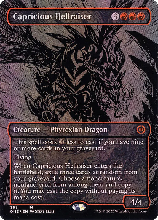 Capricious Hellraiser (Oil Slick Raised Foil)