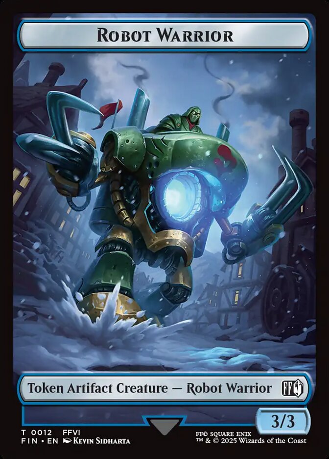 Robot Warrior // Copy (0001) Double-Sided Token 